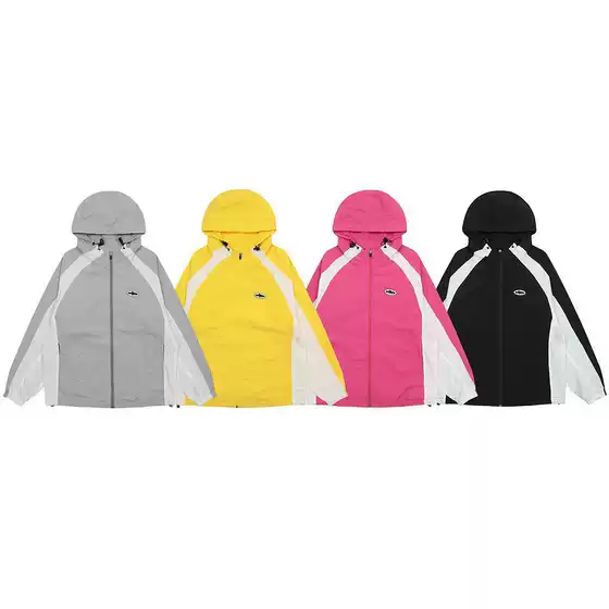 Cross-border Corteiz Alcatraz Island Splicing-up Capability Windbreaker Soft Shell Hooded Jacket Jacket Jacket Men's Fashionable Brand Jacket Women's Jacket