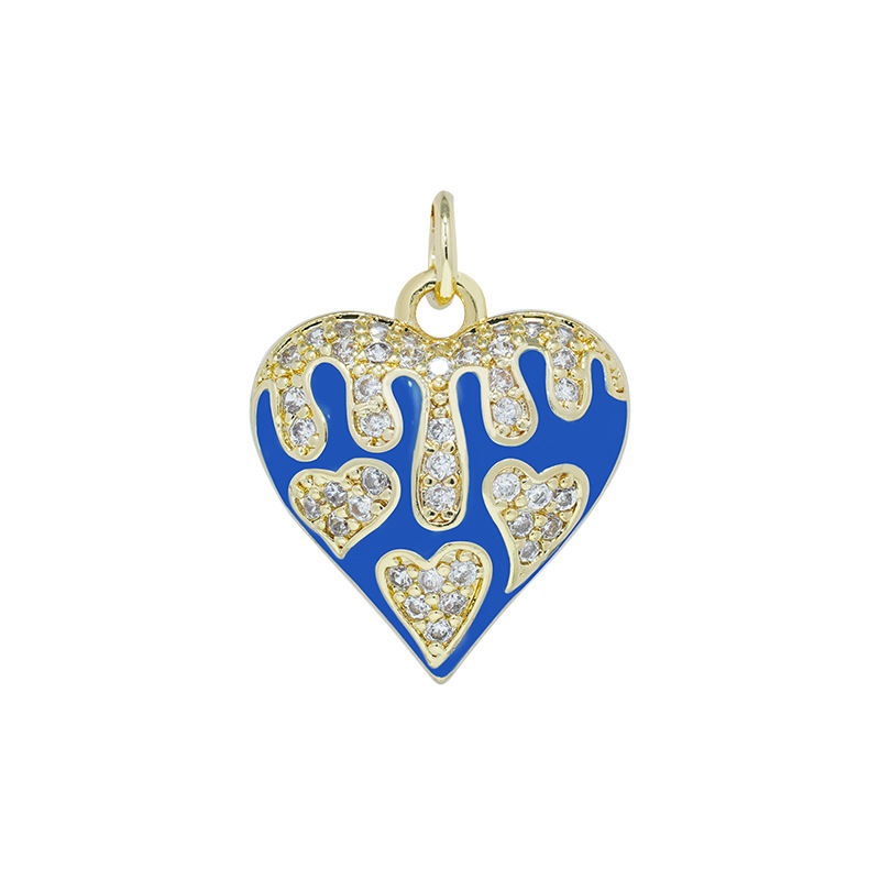 5g Weight Pendant Jewelry Making Type 17*18.8mm Jewelry Making Size Zircon Inlay Material DIY Jewelry Accessories Classification 1 Piece Quantity Copper Material Heart Shape Pattern Plating Design Simple Style Style 1 Piece 17*18.8mm Copper Zircon Heart Shape Pendant 9