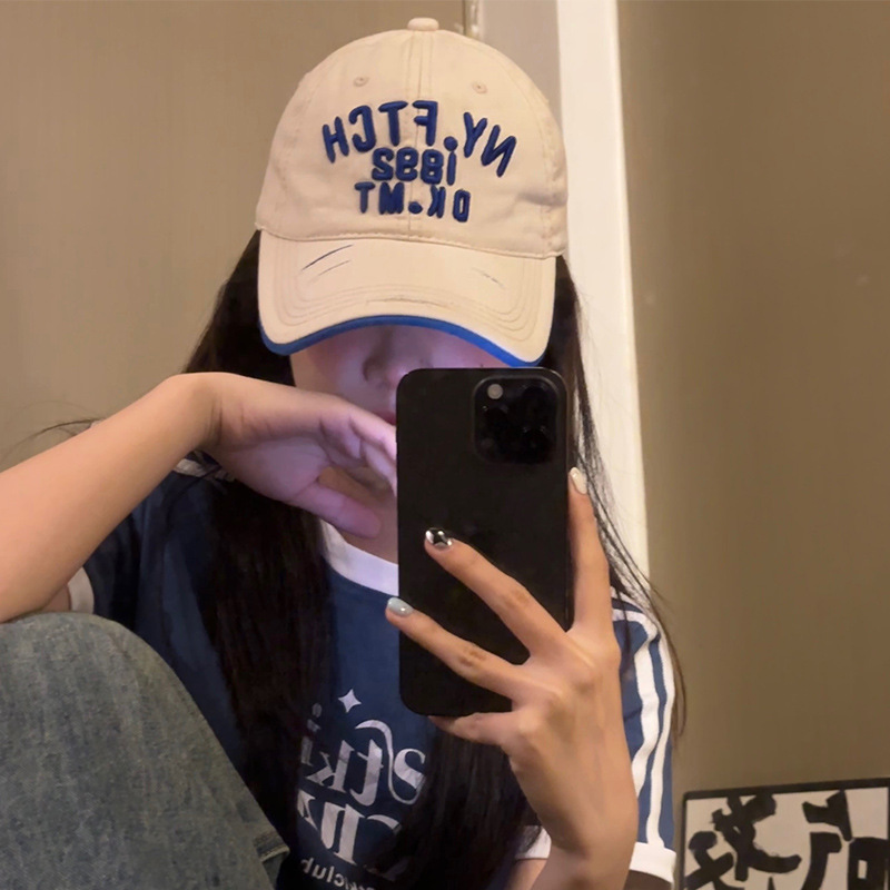 Retro brand Japanese baseball cap for leisure