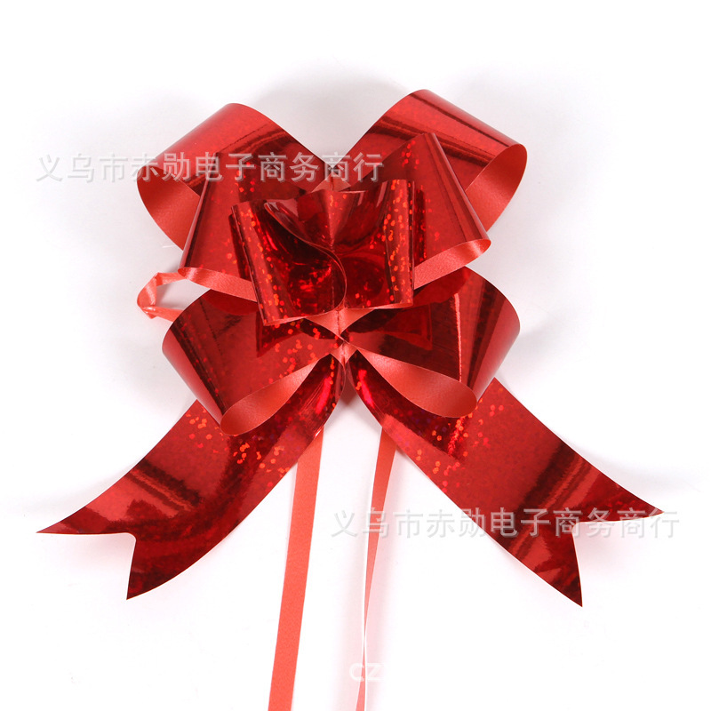 Laminación láser dibujado a mano flor Navidad embalaje de regalo fiesta boda celebración decoración mate ajuste tirar flor