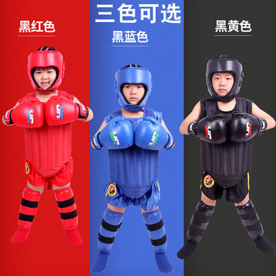 Sanda protective clothing full set Martial arts adult children A martial art combat Fight suit protect On behalf of