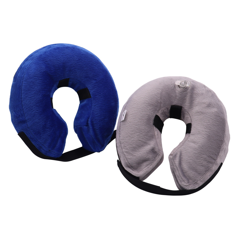 Anillo inflable de Elizabeth, casco para mascotas, anillo para perros, anti-agarre y anti-mordedura, collar para cuello de perro, collar para cuello de gato