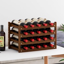 家用红酒置物架吧台葡萄酒多格摆件高级感展示架轻奢格子陈列架