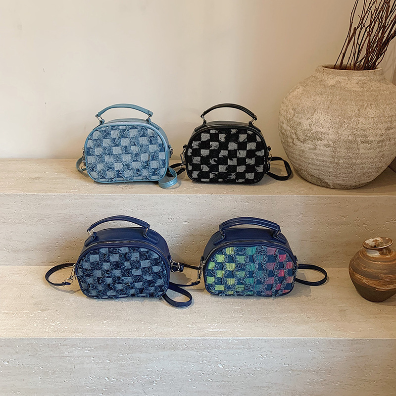 2025 diseño de moda extranjero personalidad casual estrella gradiente denim cadena de hombro bolso de mujer