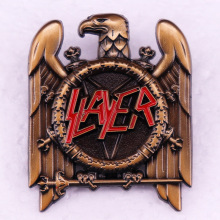 美国鞭打金属乐队复古鹰胸针徽章