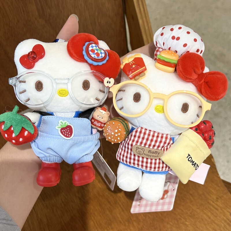 Super Cute Genuine Kt Cat Plush Pendant Hello Kitty Doll Keychain DIY Apron Pendant Super Cute Genuine Kt Cat Plush Pendant Hello Kitty Doll Keychain DIY Apron Pendant