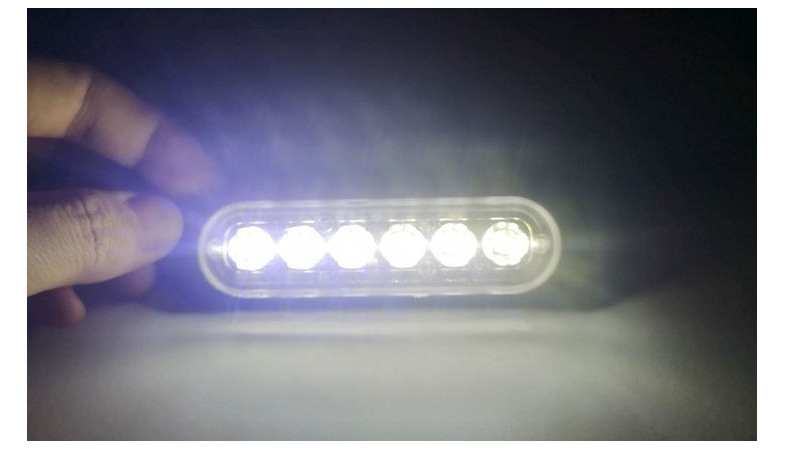 Car Strobe Side Light, Motorcycle Pickup Truck Flash Atmosphere Light 12-24V Wide Voltage Strobe Light Cross-Border Manufacturer