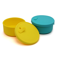 日用餐厨饮具我们为您推荐圆形食品级硅胶饭盒餐盒餐具用品