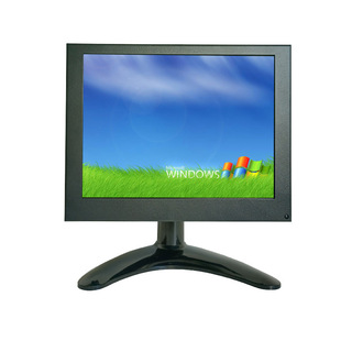 7-inch positive screen monitor 4:3-square screen VGA HDMI AV metal shell LCD monitor can be embedded installation