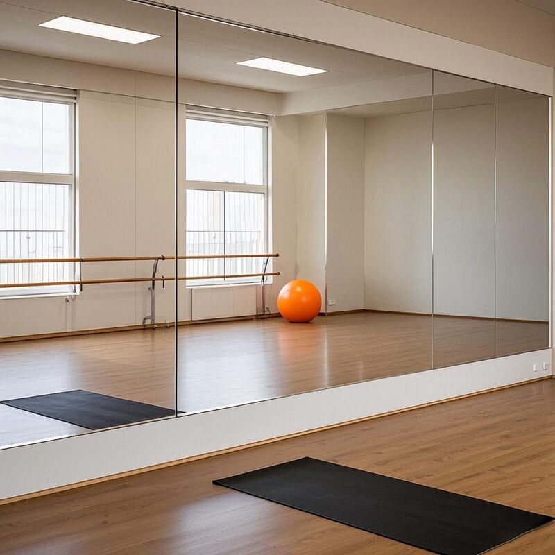Full-Body Floor-Standing Dance Mirror, Home-Use Adhesive Wall-Mounted Fitting Mirror, High-Definition Explosion-Proof Dressing Mirror for Gym and Yoga Room