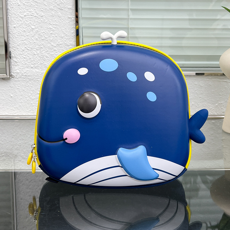 Nuevos niños de dibujos animados cáscara dura kindergarten mochila ballena bebé Eva cáscara de huevo niño niña bebé mochila