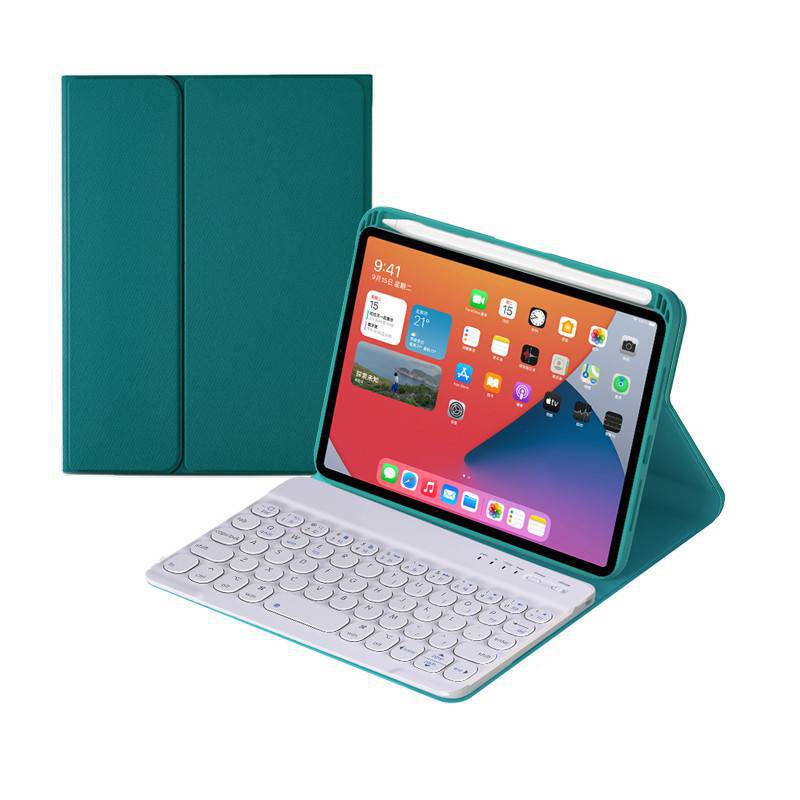 Suitable for iPadmini6 Bluetooth keyboard magnetic suction leather case 8.3 inch split upper pen round key Bluetooth keyboard