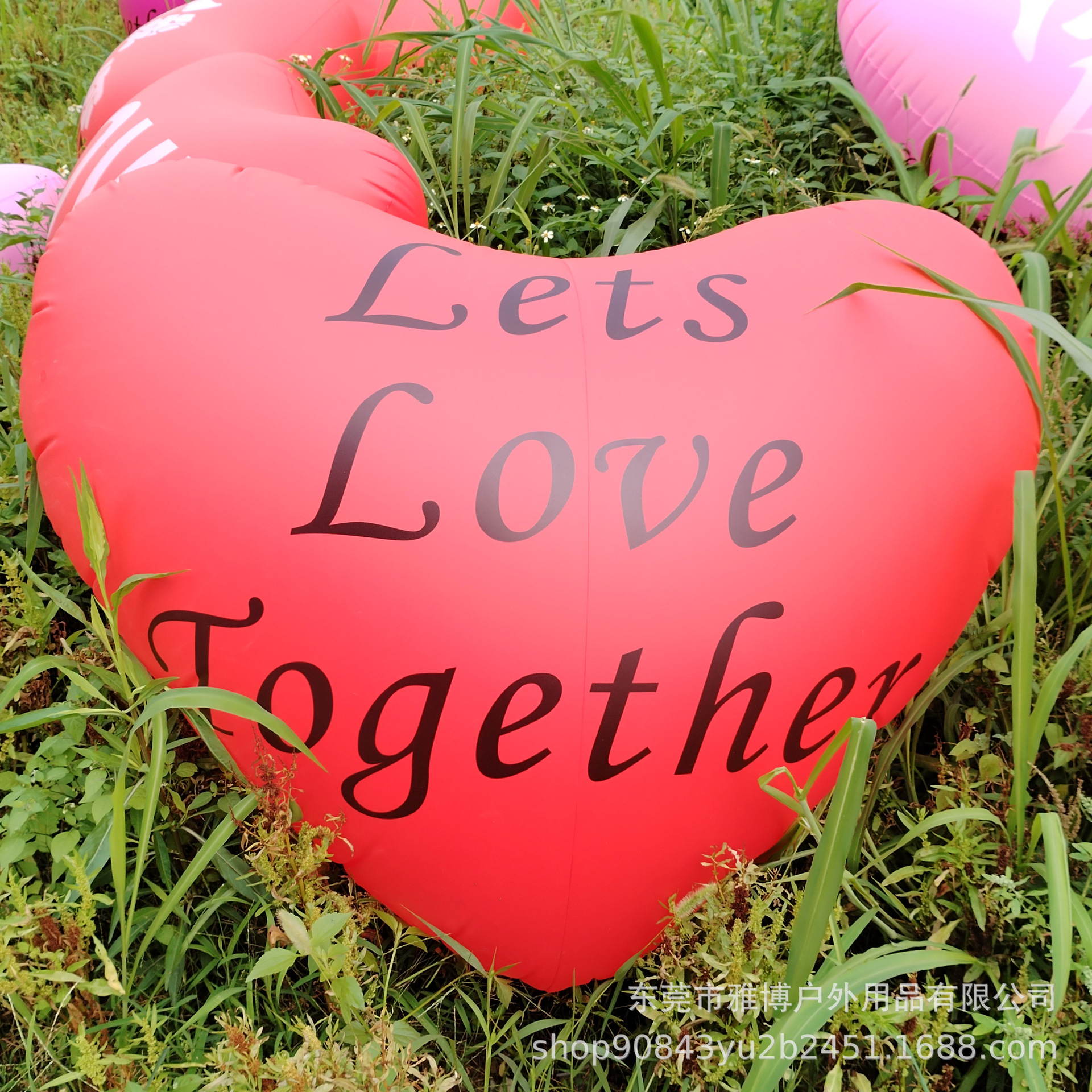 充气爱心气模求婚七夕情人节告白婚礼布置商场陈美布景红色爱心球