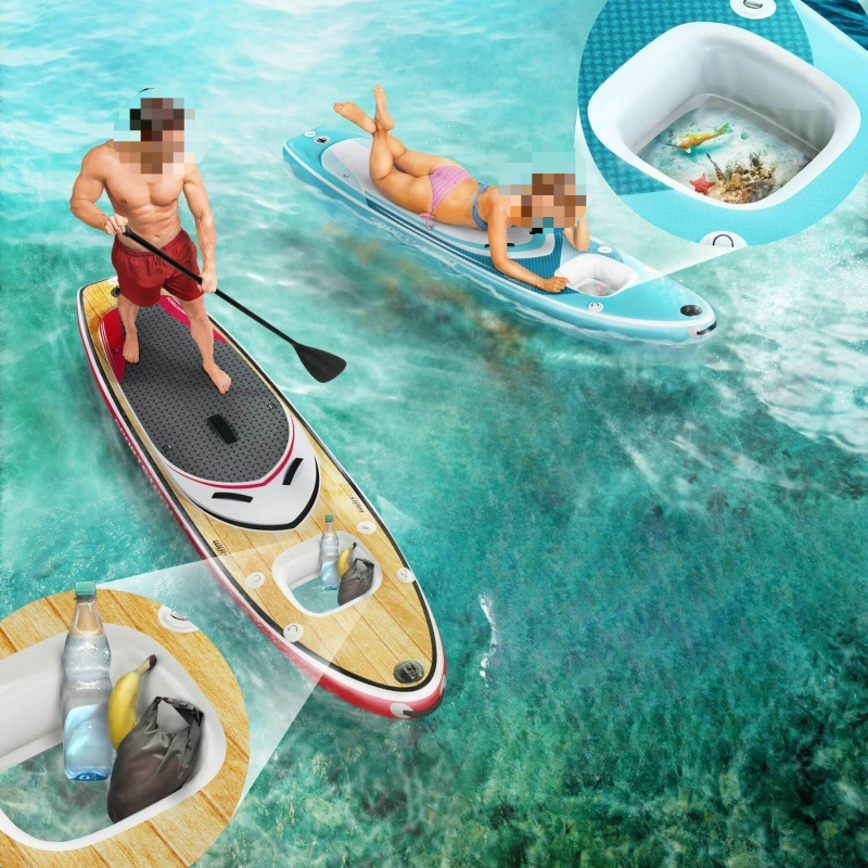 Sunroof Board Imported Paddle Board Inflatable Surfboard Sup Paddle Board Leisure Fishing Family Beginners Suitable for Sports New