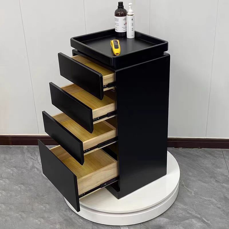 Gabinete de herramientas de moda barbería proceso de pintura de cocción multicapa armario de almacenamiento tipo cajón con lámpara de gran capacidad