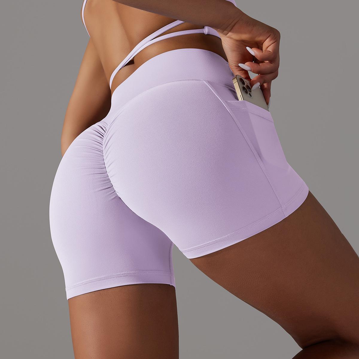 Simple Style Sports Solid Color Nylon Active Bottoms Shorts display picture 62