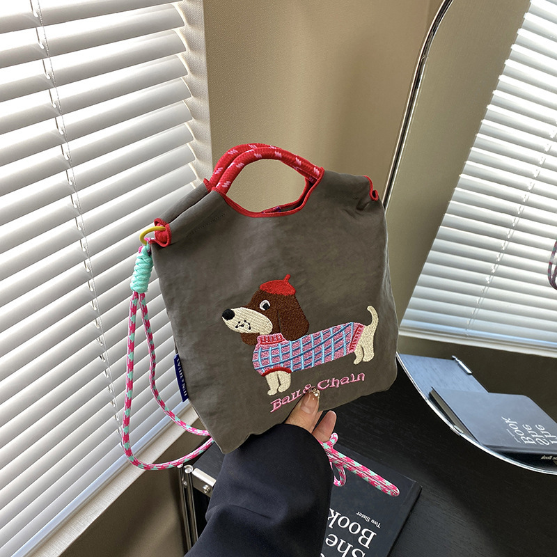 Cross-border ballchain Dachshund New Fashion All-match Handbag Shoulder Crossbody Mobile Phone Bag Children's Bag for Women