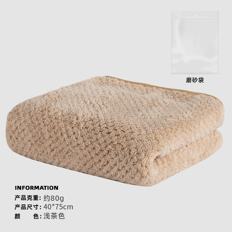 Toalla de terciopelo de coral color sólido engrosada extra grande suave absorbente Toalla de cara hogar adulto niños Toalla de cara al por mayor