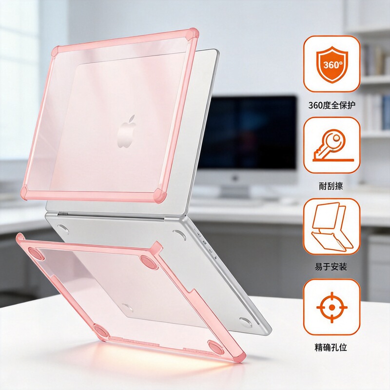 Apple MacBook Air 13.6inch A3113A2681 laptop anti-drop and pressure-resistant hard shell full cover Apple MacBook Air 13.6inch A3113A2681 laptop anti-drop and pressure-resistant hard shell full cover