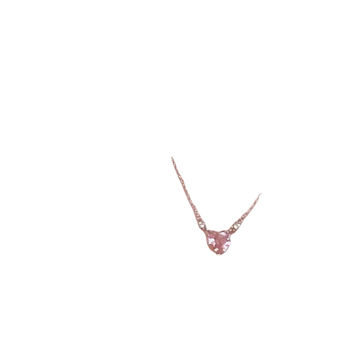 Rosa amor ZIRCON Collar para mujeres verano dulce lindo ins estilo nicho diseño todo partido clavícula cadena para novia