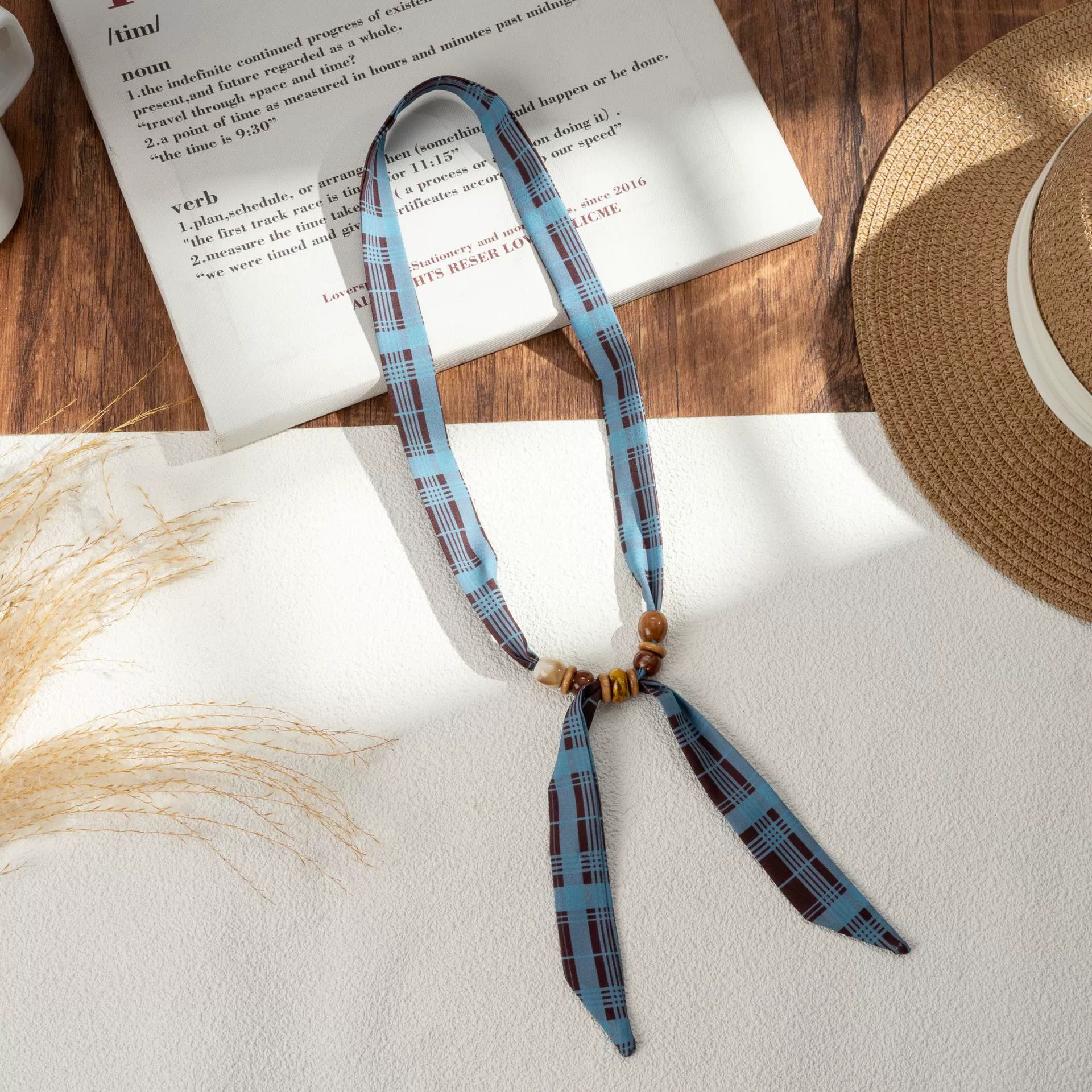 Silk Scarf Hairband (Suhang) long streamer 89×3.8 cm, lightweight gift box option