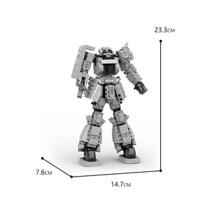 Building Block Moc: C9140 Ms-06 Z_Aku Me_Ch Robot Model 493 Tv Series