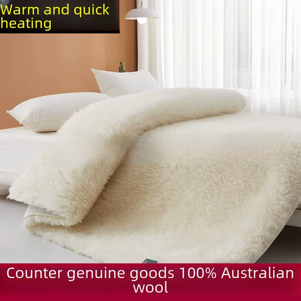 Australia 100 Pure Wool Upholstered Mattress Thickened Lamb Fleece Winter Household Mattress Student Dormitory Blanket Mattress