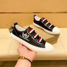 奢侈品小蜜蜂一脚蹬男鞋板鞋潮牌真皮百搭休闲透气开车运动懒人鞋