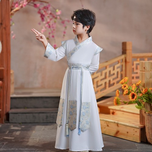 Boys Prince hanfu kids warrior swordsman cosplay gown boy hanfu spring the new Chinese style long-sleeved costume childe costumes wholesale