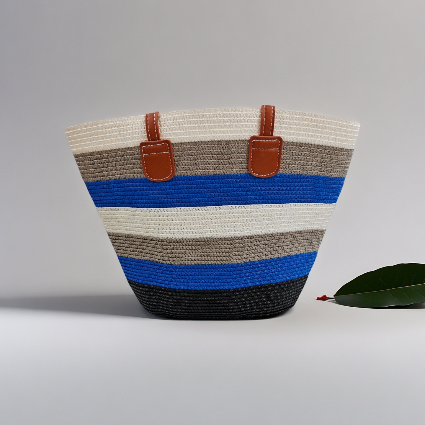 Bolso de paja femenino verano estilo ins 2024 nuevo estilo playa playa playa al aire libre vacaciones bolso de hombro de gran capacidad