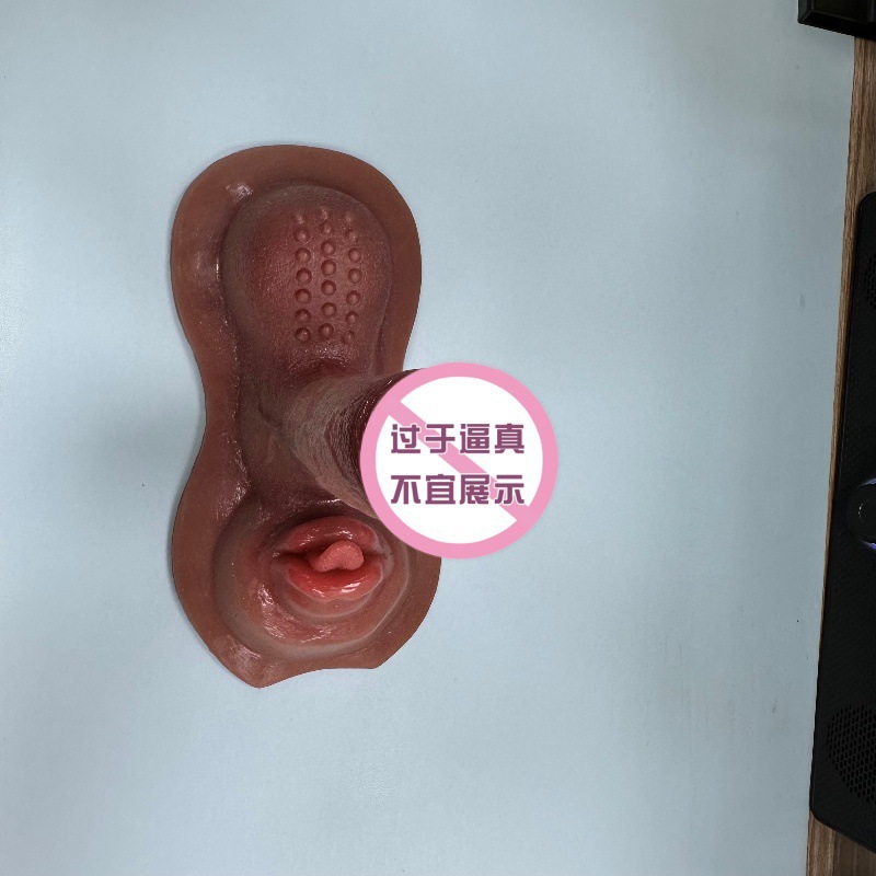 Realistic Silicone Dildo with Liquid Silicone Body, Brown, Adult Use — detail image 15