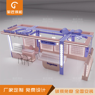 Shopping Mall Nail Salon Cosmetics Skin Care Makeup Display Cabinet Display Cabinet Atrium Tattoo Eyelashes Display Cabinet Design and Customization