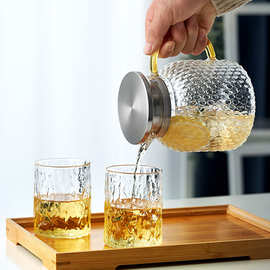 玻璃水壶耐高温大容量烧凉白开水杯冷泡茶家用装水瓶冰小扎壶套装