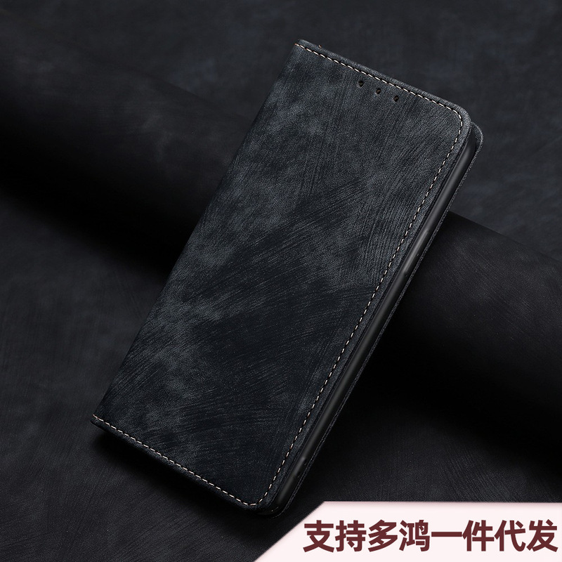 Suitable for Huawei Enjoy 90Plus Card-Insert Flip Phone Leather Case, Nova15 Solid Color, Nova14 Full-Cover Protective Case