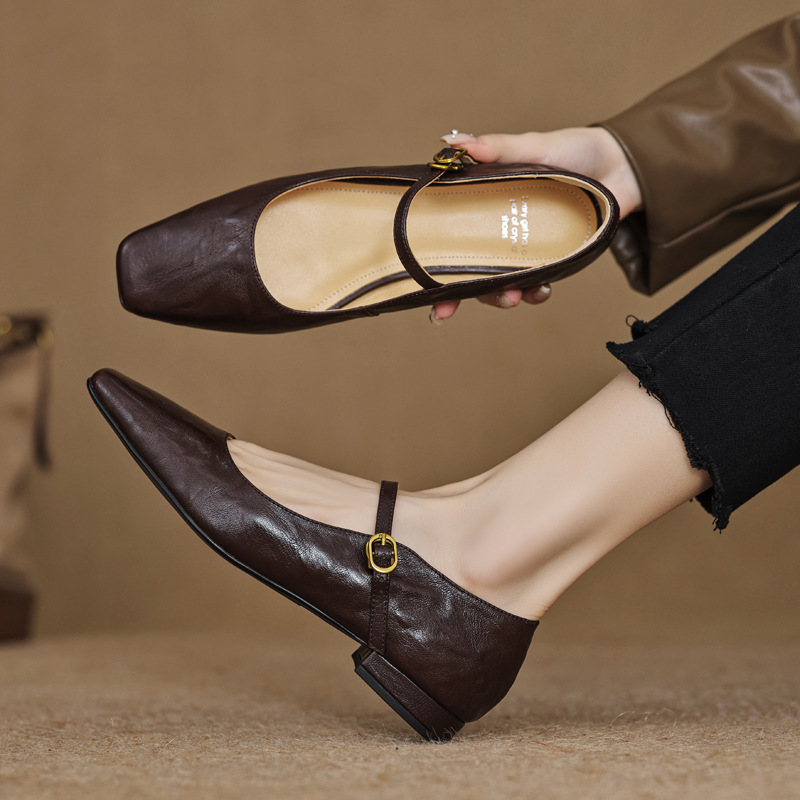 CHIKO Annah Square Toe Block Heels Mary Jane Shoes CHIKO Annah Square Toe Block Heels Mary Jane Shoes