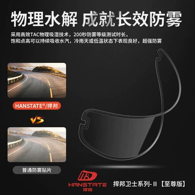 Motorcycle helmet anti-fog film spray HD durable full - northern-reinforced-physical-anti-fog