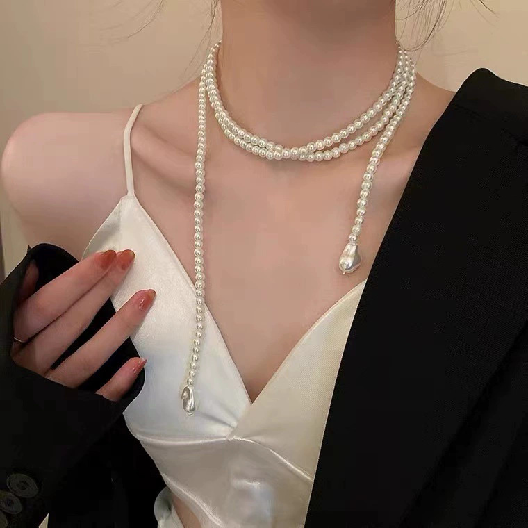 Perlen Choker Halskette Für Damen Elegantes Minimalistisches Design_voghion.com