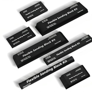 Cross-Border E-Commerce Best-Selling Amazon Black Eva Sanding Block Kit Suitable for Woodworking and Car Body Polishing