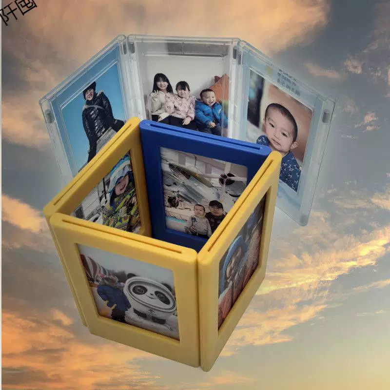 Polaroid, fridge magnet, magnetic transparent variable table photo frame, stand, 3inch