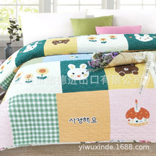 特价全棉床盖空调夏凉被铺床单绗缝被纯棉床单单件被夹棉防滑防皱