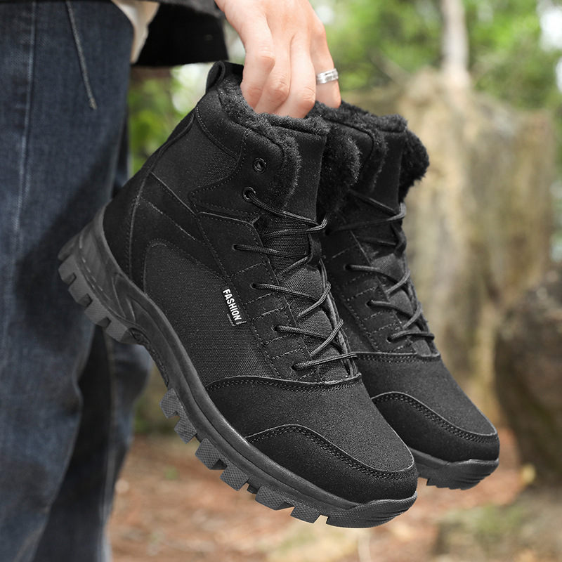 Zapatos de montaña al aire libre de explosión transfronteriza, zapatos de montaña antideslizantes y resistentes al desgaste de hombre, zapatos de montaña de crucero, amortiguación ligera y tercifeo
