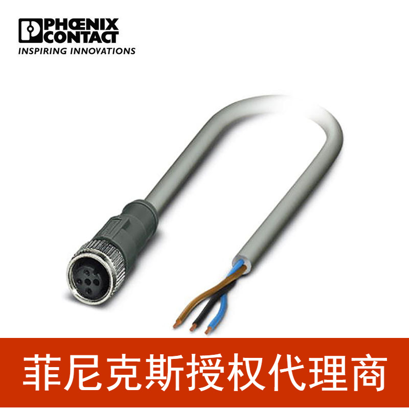 菲尼克斯 传感器/执行器电缆 - SAC-3P-2,0-C10/M12FS - 1411712