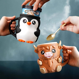 �羳�F؛ Highland Cow Ice Pint Holder �ߵ�ţ����ܱ��б�