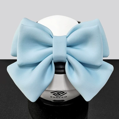 Motosiklet dəbilqələri: Motorcycle, Dream Sister, Motorcycle - one-size-fits-all-sky-blue-double-layer-luxury-bow-velcro