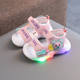 Summer New Children's Soft-soled Toddler Shoes 1-3 Years Old 2 Boys Lights Sandals Women's Baby Kick-proof Beach Shoes