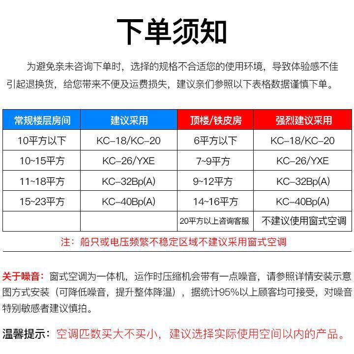 窗式空调小1匹1.5P单冷型家用工程免安装/排水一体移动窗机