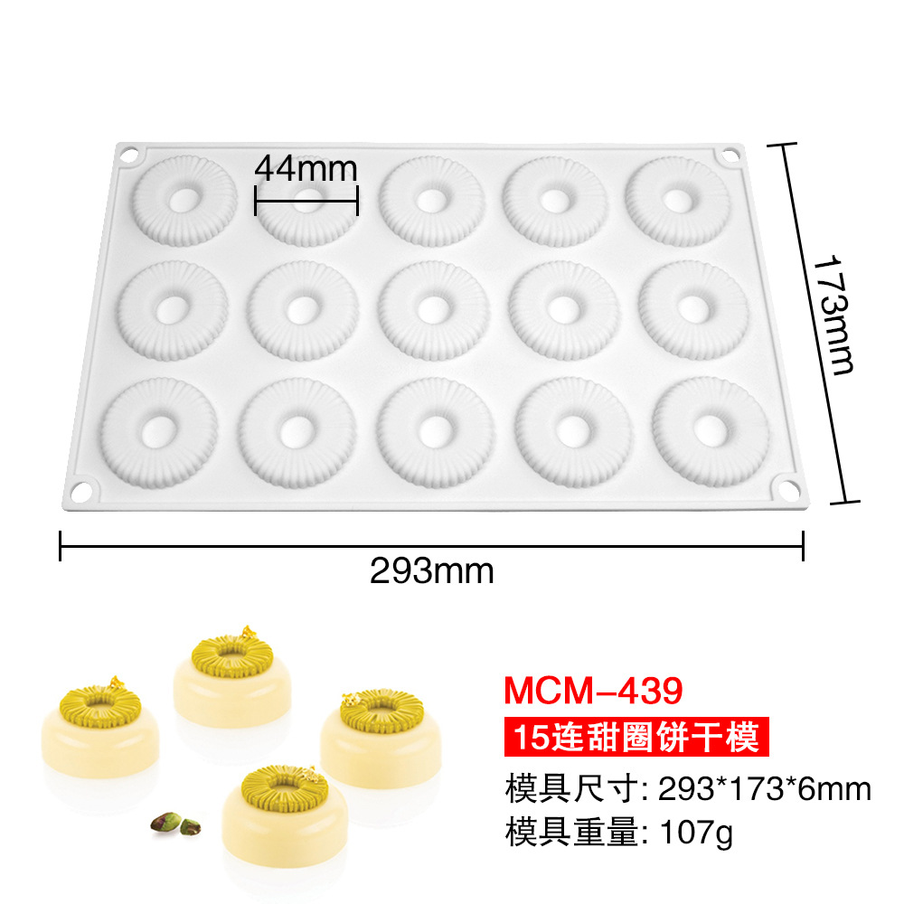 Refinado largo mousse pastel molde colección francés postre sándwich molde de silicona cilindro ovalado crujiente salchicha molde