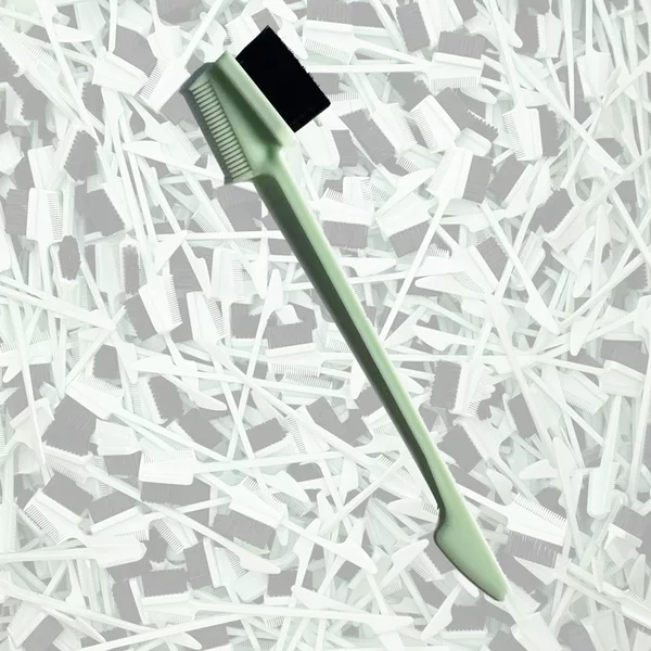 Eyebrow brush 2-in -1 double beard hairline hair edge styling eyebrows eyelashes hard hair plastic eyebrow comb