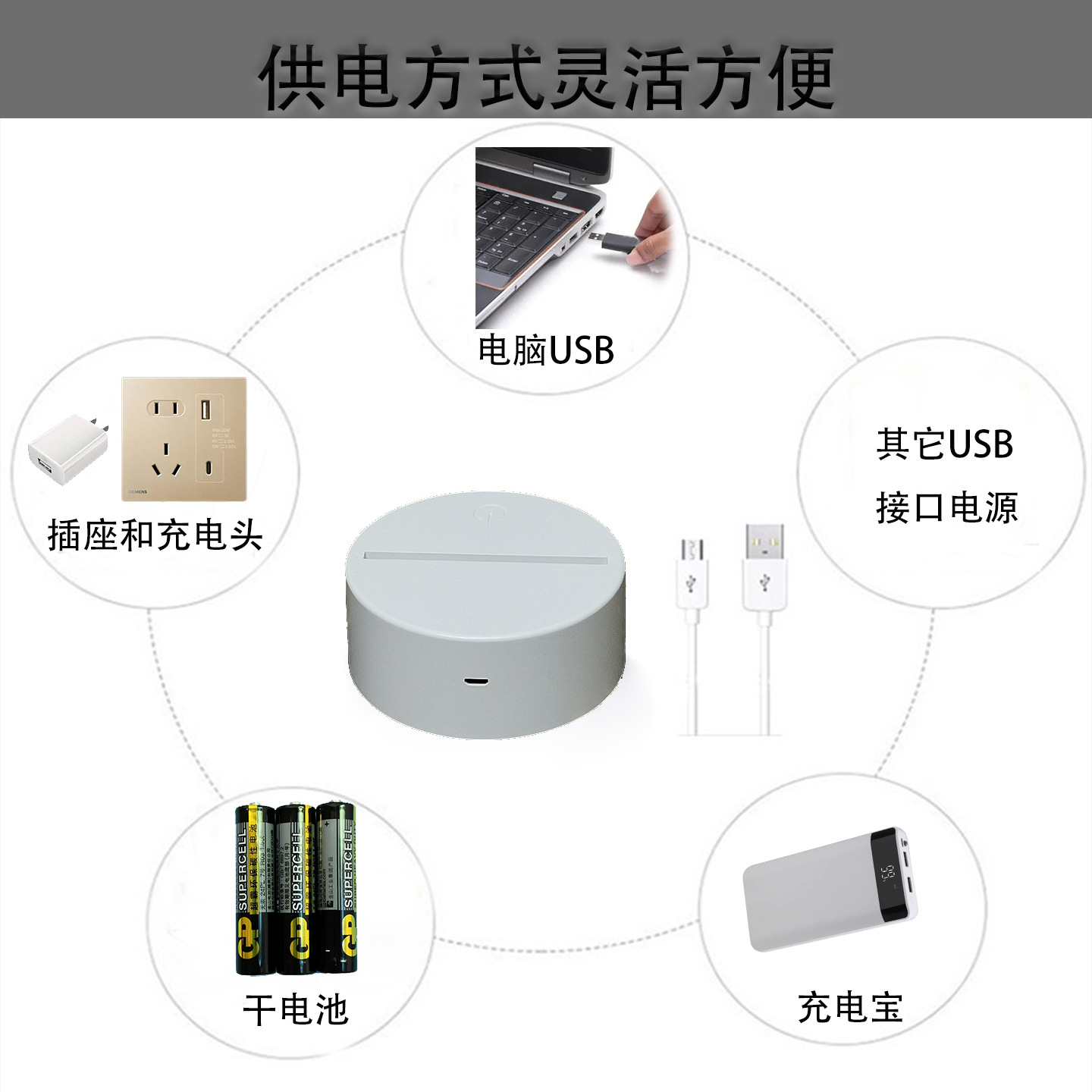 供电方式灵活方便