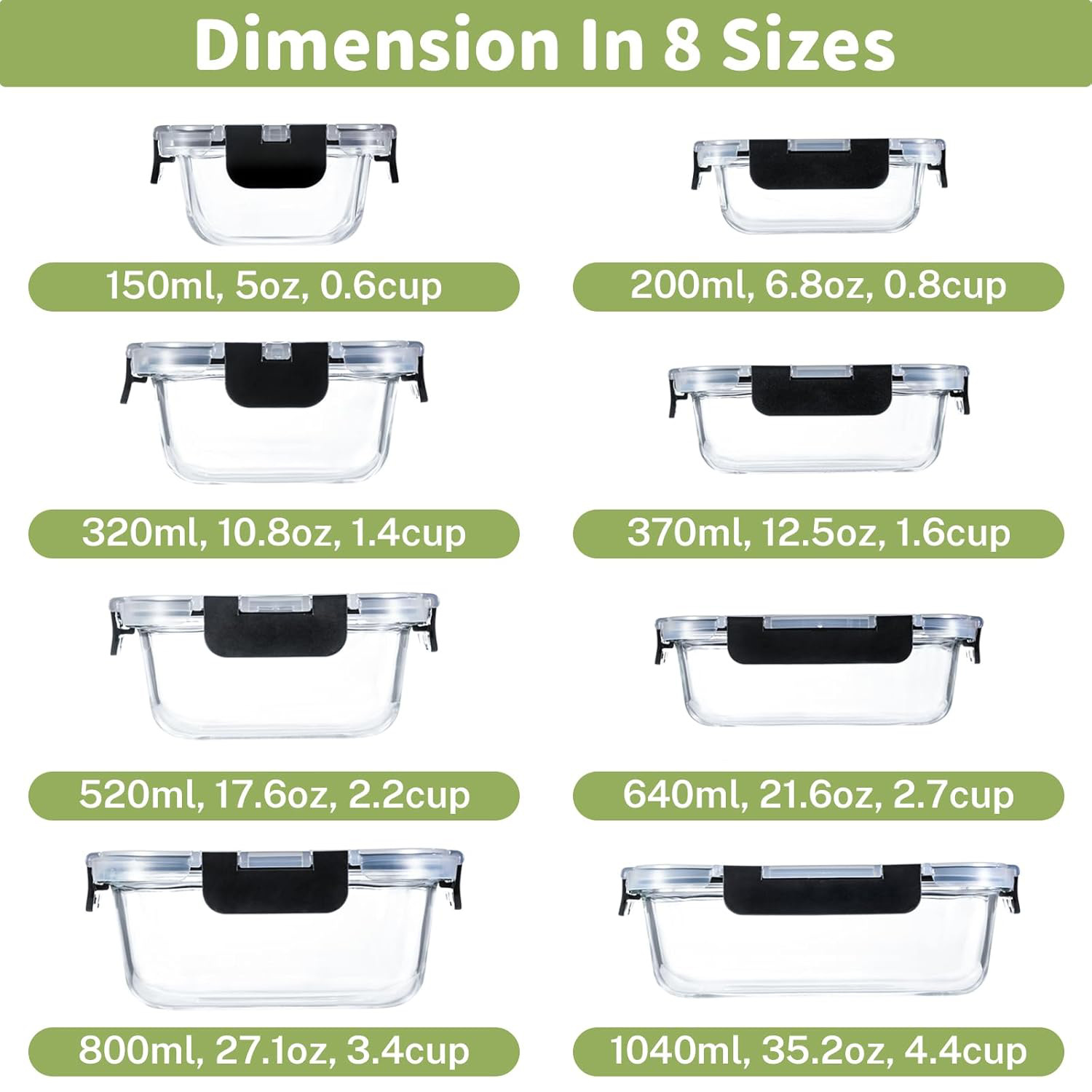 Fábrica al por mayor caja de almuerzo horno de microondas puede calentar la caja de almuerzo de oficina con la caja de almacenamiento de frutas de vidrio